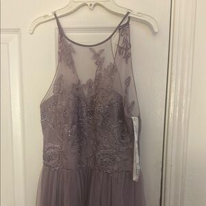 David's Bridal Lavender Lace Wedding Dress